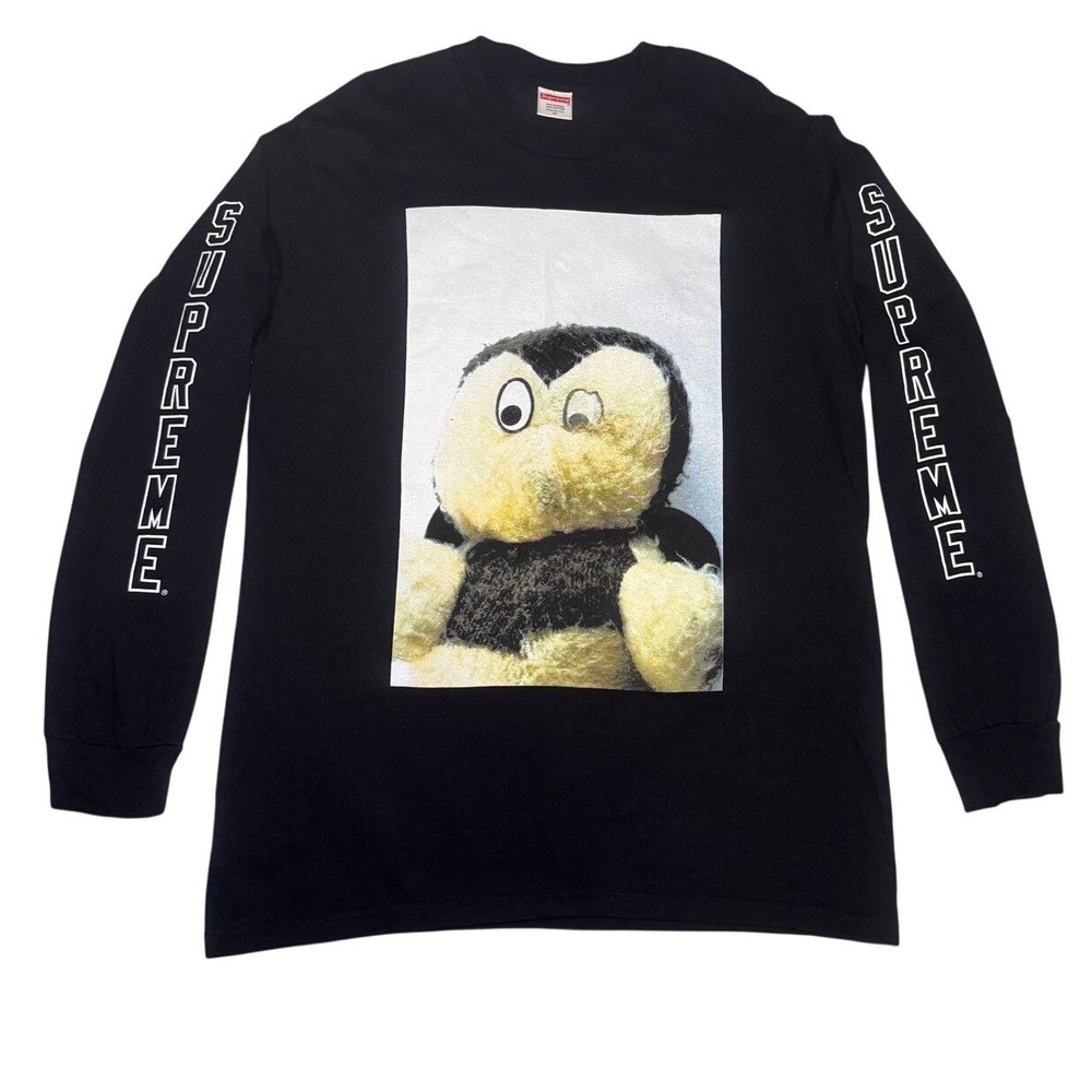 Supreme X Mike Kelley Ahh Youth Long Sleeve Tee Mens M Black Graphic Streetwear
